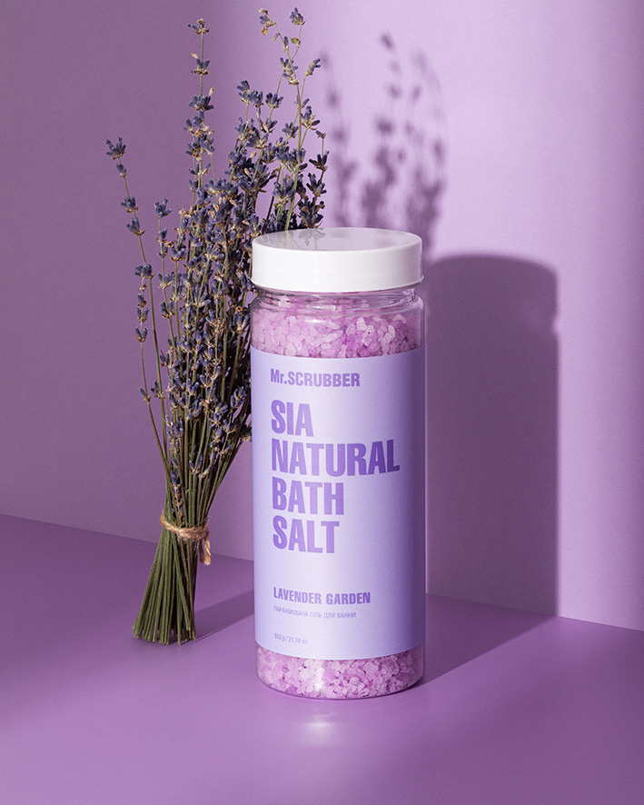 Парфумована сіль для ванни Sia Natural Bath Salt Lavender Garden Mr.SCRUBBER