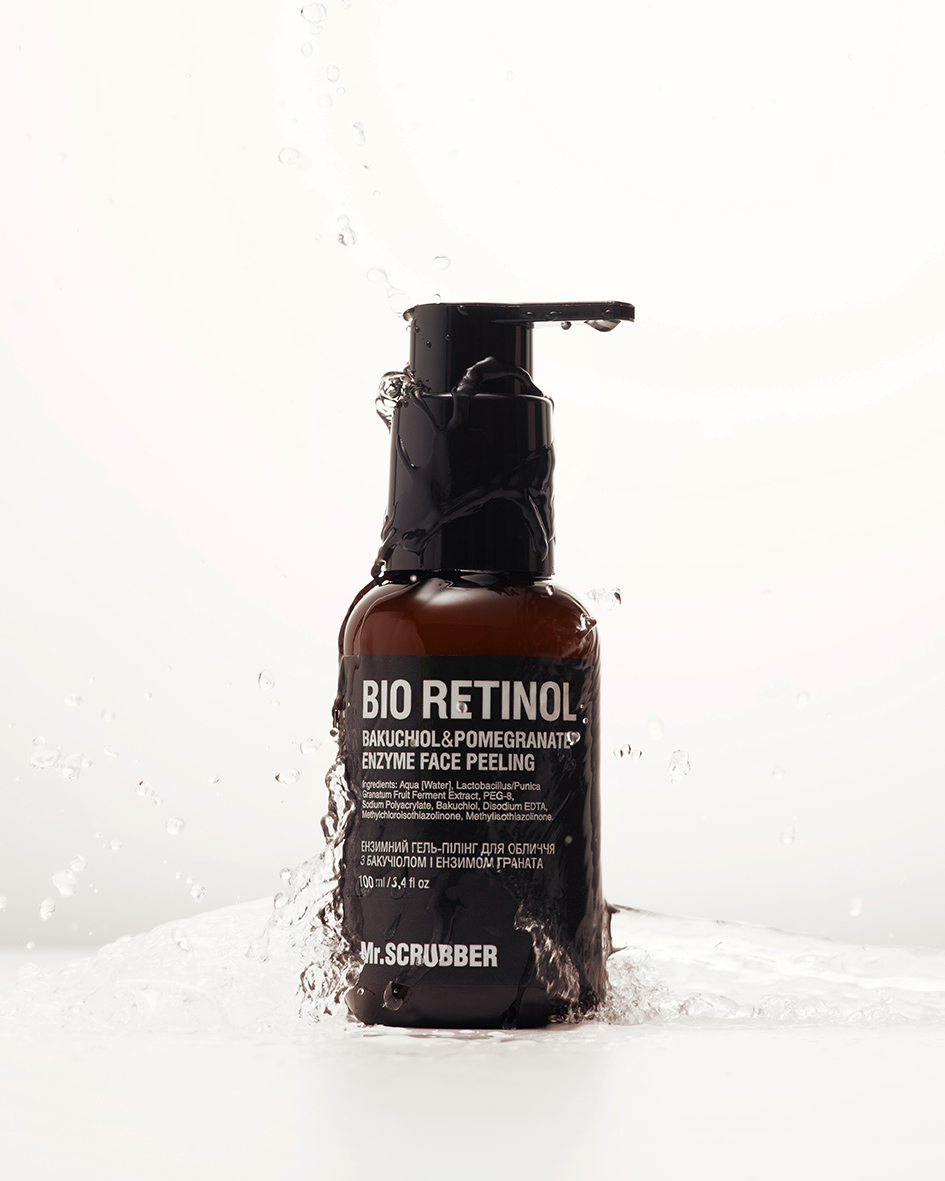 Ензимний гель-пілінг для обличчя Bio Retinol з бакучіолом і ензимом граната Mr.SCRUBBER