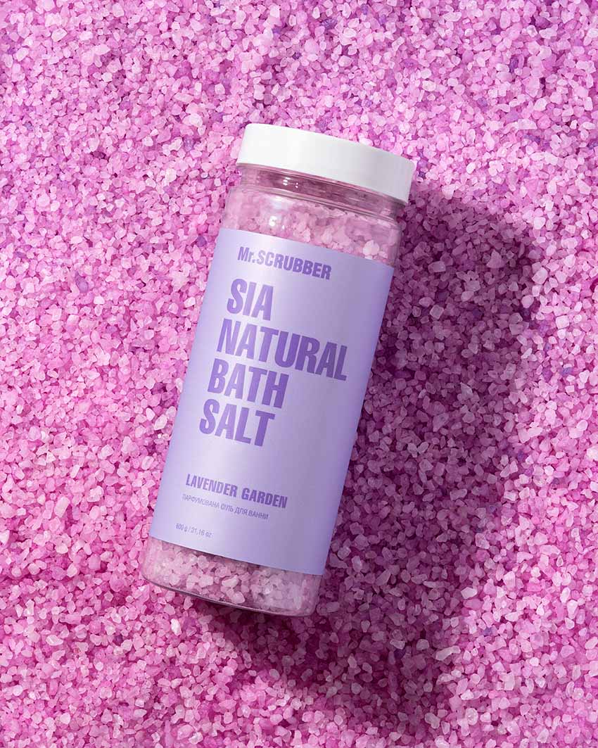 Парфумована сіль для ванни Sia Natural Bath Salt Lavender Garden Mr.SCRUBBER