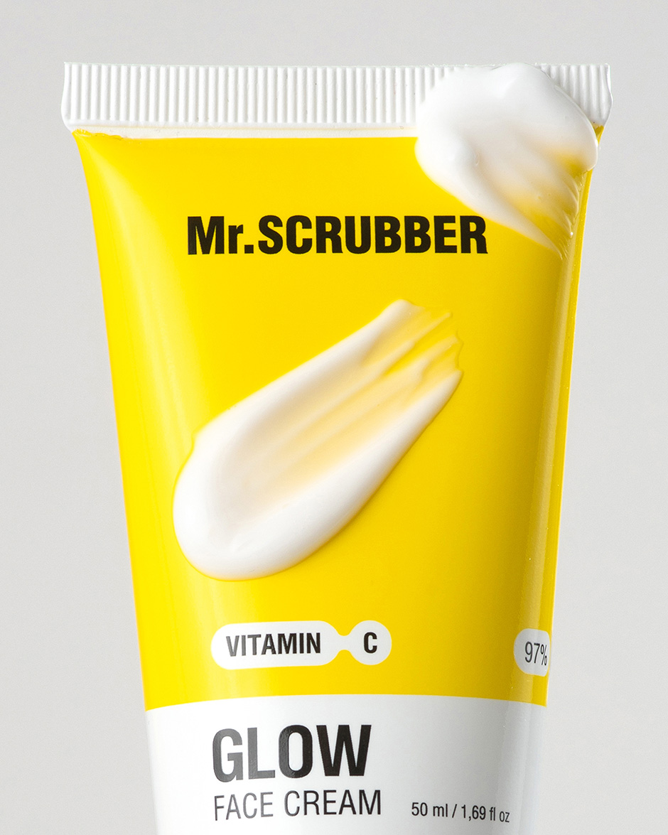 Висвітлювальний крем для обличчя Glow Vitamin C зі стабільним вітаміном С Mr.SCRUBBER