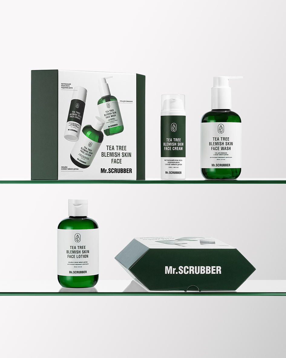 Подарунковий набір Tea Tree Blemish Skin Face Mr.SCRUBBER