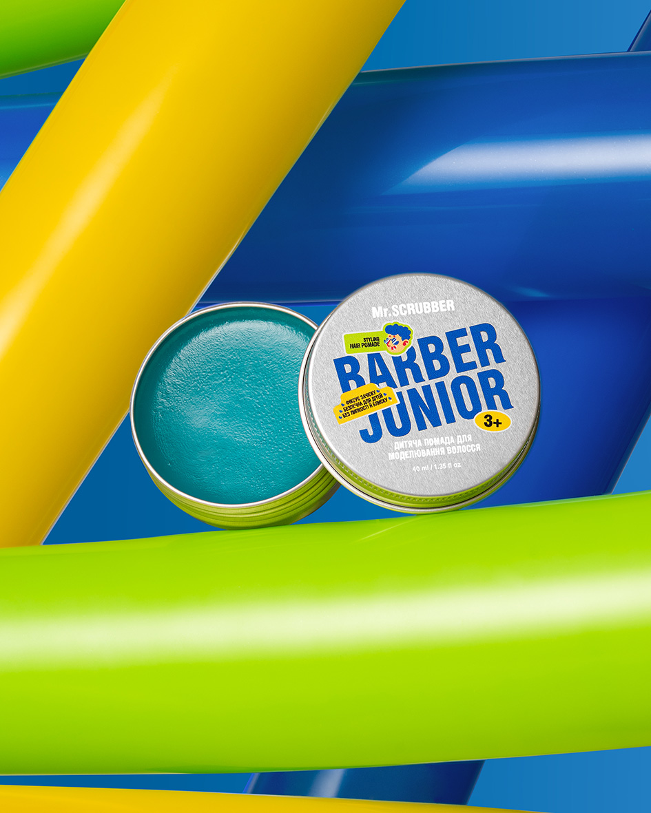 Дитяча помада для моделювання волосся Barber Junior Mr.SCRUBBER
