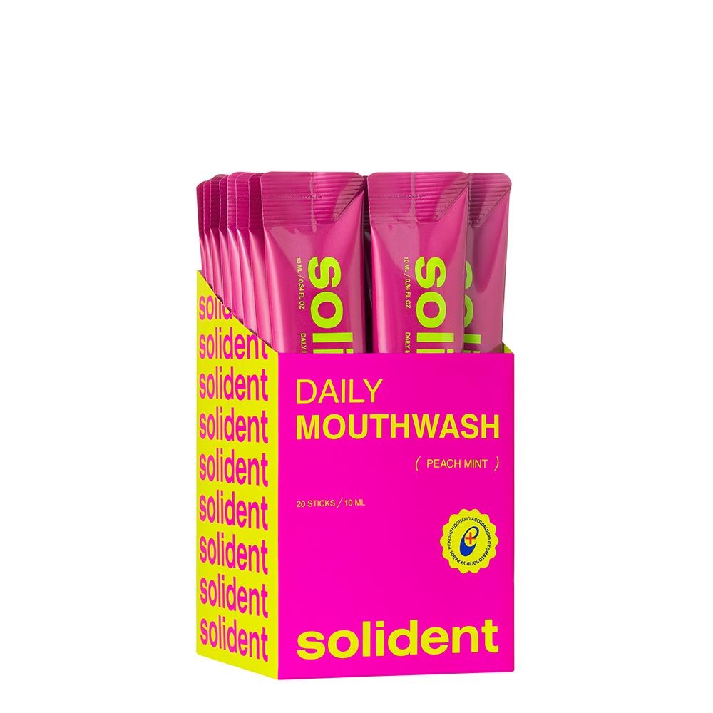 Набір ополіскувачів для ротової порожнини Solident Peach mint / персик-м'ята