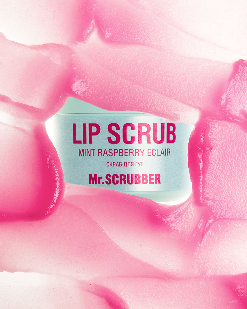 Cкраб для губ Lip Scrub Mint Raspberry eclair із ароматом м’ятно-малинового еклера Mr.SCRUBBER