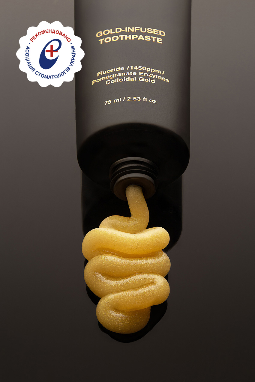 Зубна паста Solident Gold-Infused Toothpaste з колоїдним золотом