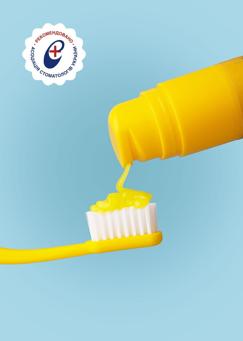 Зубна паста Solident банан-м'ята з фтором 1450 ppm