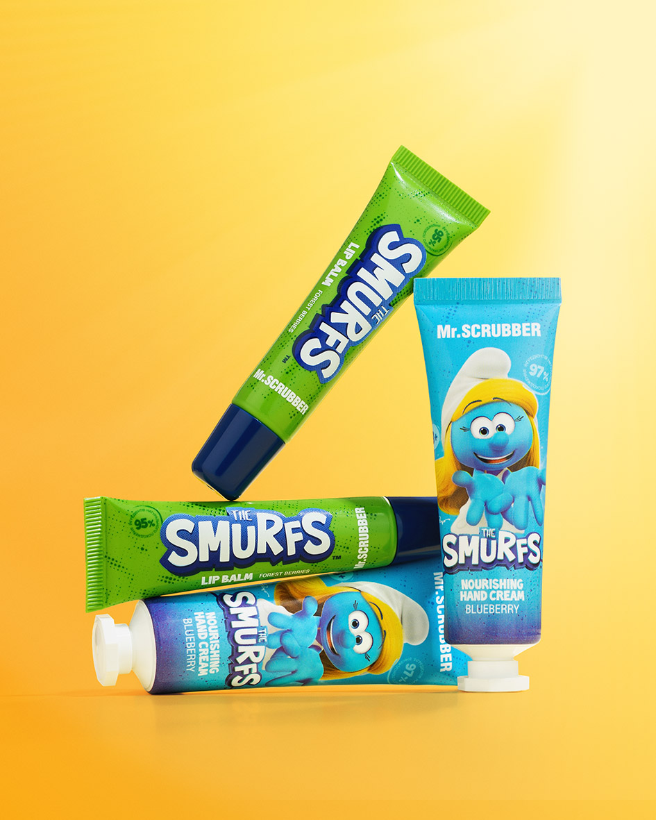 Бальзам для губ The Smurfs із ароматом лісових ягід Mr.SCRUBBER