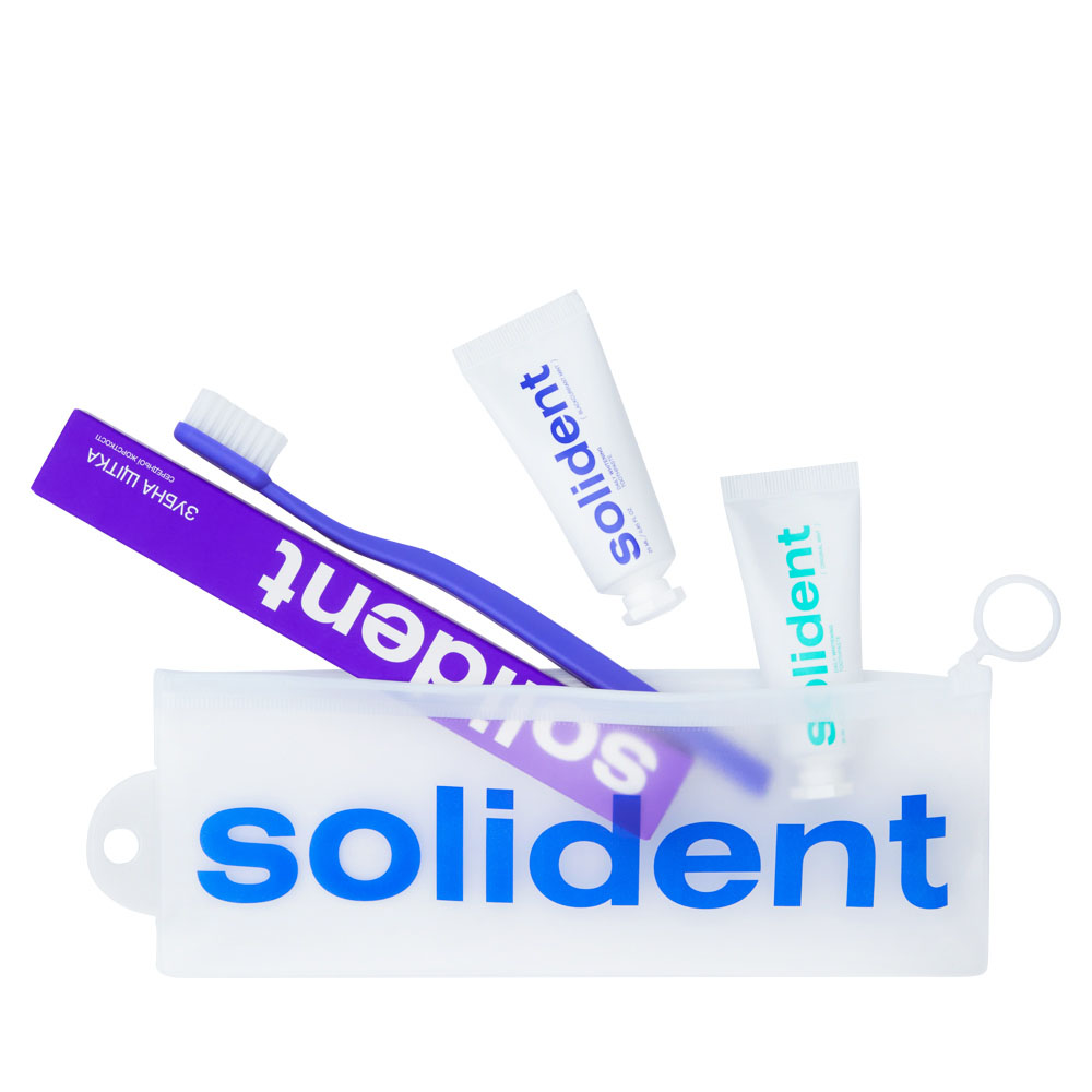 Набір для подорожей Solident travel kit Mint / Blackcurrant