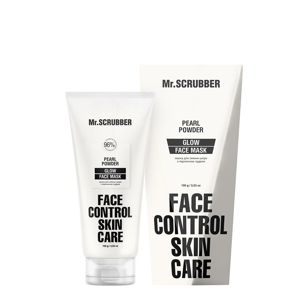 Маска для сяяння шкіри з перлинною пудрою Glow Face Control Mr.SCRUBBER